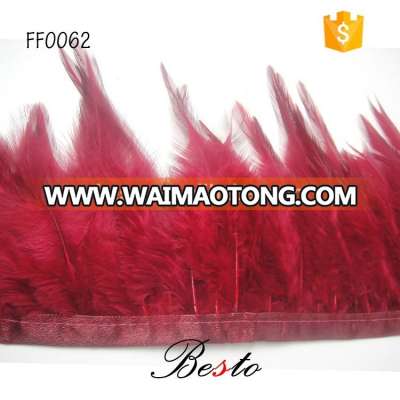 Top quality good price red goose feather wedding decoration