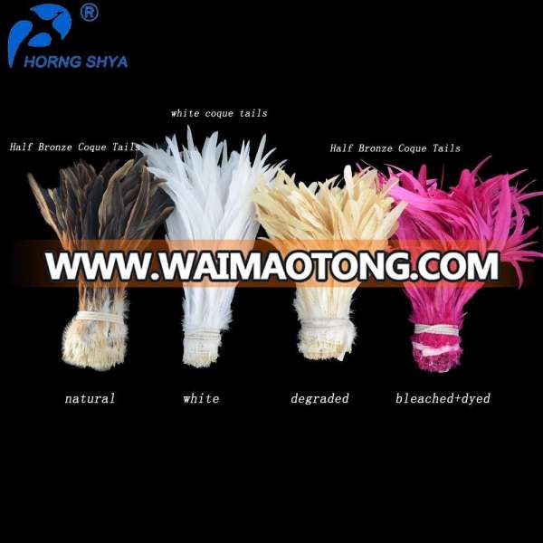 Wholesale Dyed Various Colors 4-18 inch grizzly Long Saddle Tails Cheap Natural Rooster Feather